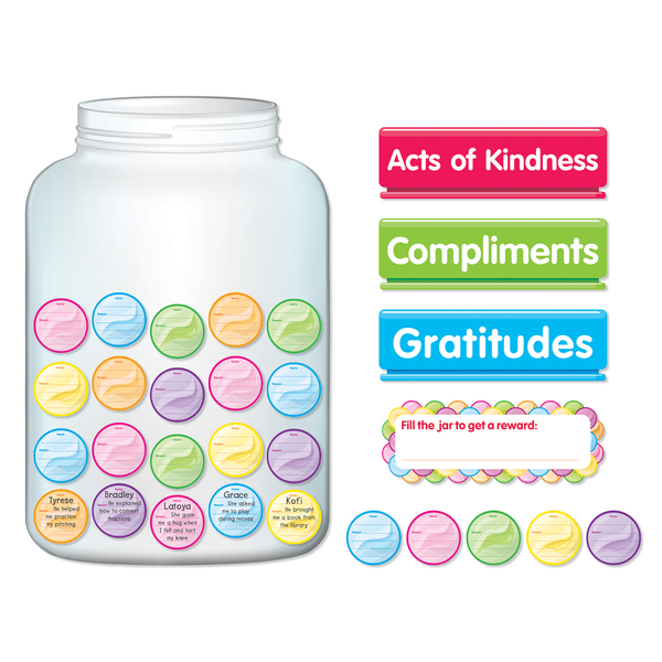 Scholastic Teaching Resources Kindness And Gratitude Jar Bulletin Board Set 862625